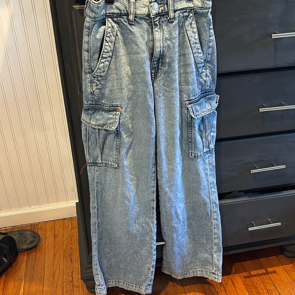 Aeropostale high rise wide leg jeans